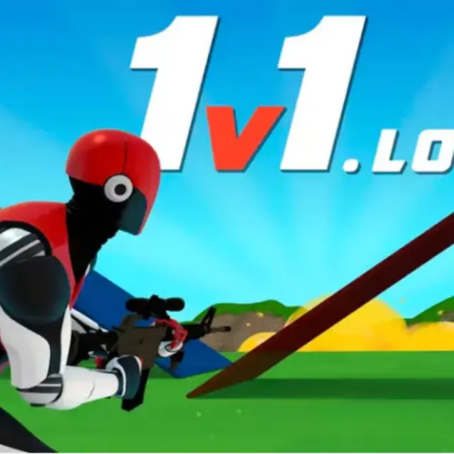 Two players duelling in an arena while throwing up ramps and walls around each other
