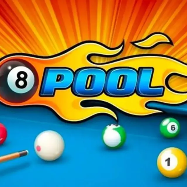 Pool table seen from above with the cue lined up on a shot