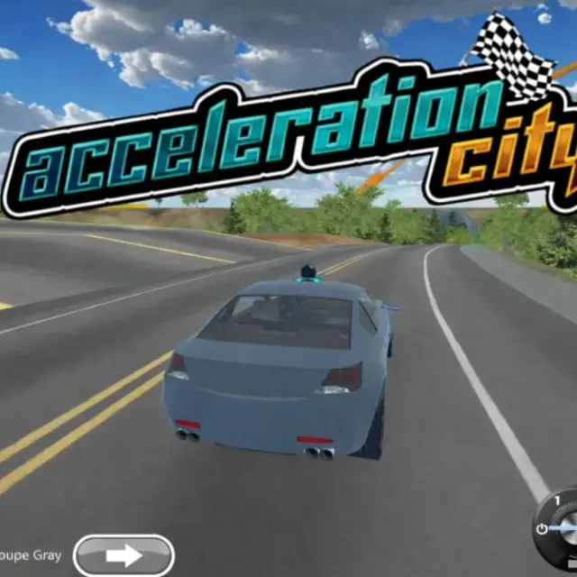 Neon-lit futuristic city seen from a car in an open world driving game