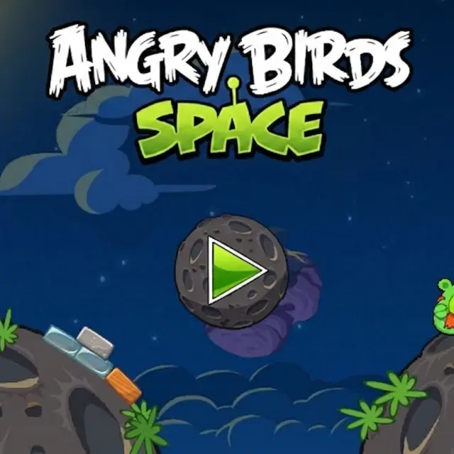 Bird curving around a small planet towards a target in space