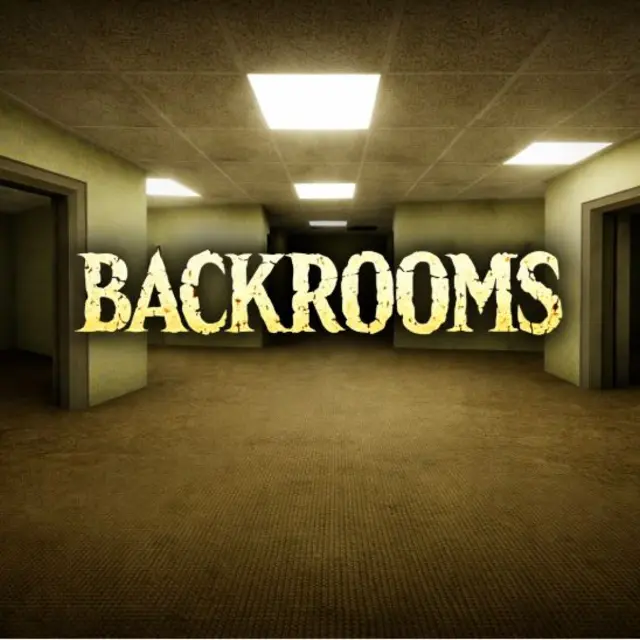 Identical yellow corridors lit by fluorescent panels in a first person maze