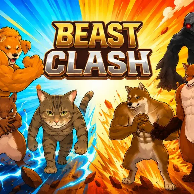 Two animal fighters facing off in an arena