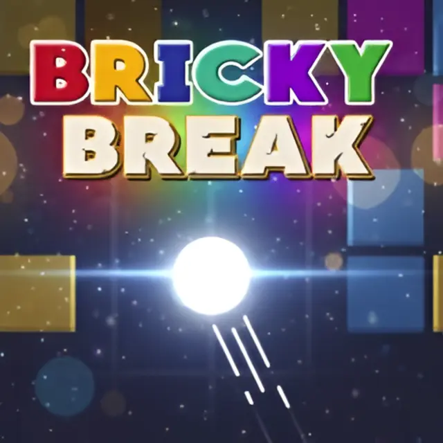 Paddle returning a ball into a wall of numbered blocks