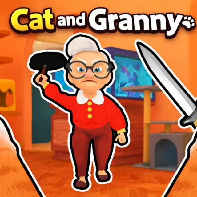 Orange cat pushing a vase off a shelf while another cat stands below