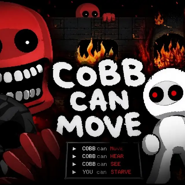 Two dimensional survival horror scene with a character and scattered items
