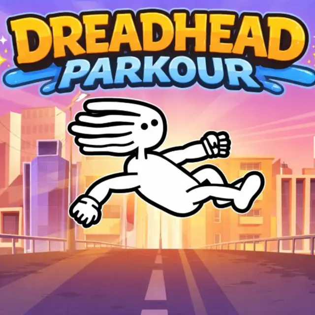 Character wall running and flipping across a parkour course