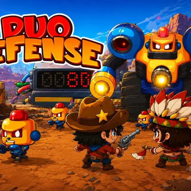 Two heroes holding separate lanes against approaching enemies