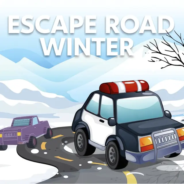 Car sliding sideways on an icy road with snow banks