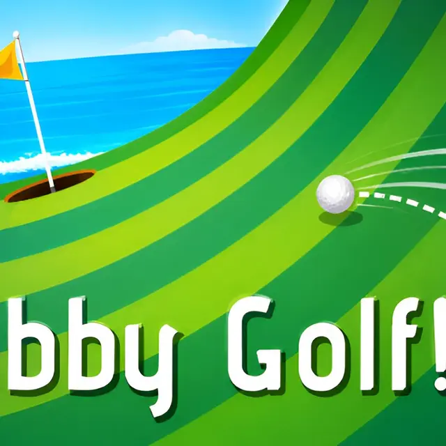 Isometric mini golf hole with slopes and a ball near the tee