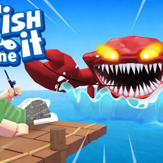 Angler casting a line with a rarity tier indicator in a fishing simulator