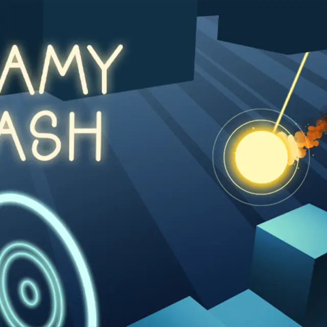 Small flame character running past obstacles in a side view