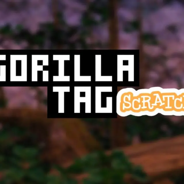 Gorilla characters swinging across jungle surfaces in a tag game