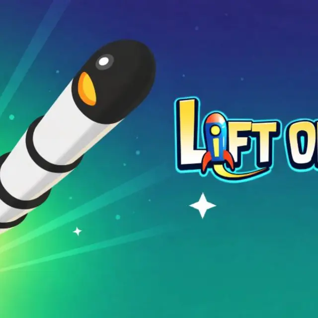 Two dimensional rocket dropping a spent stage during a climb in a space management game