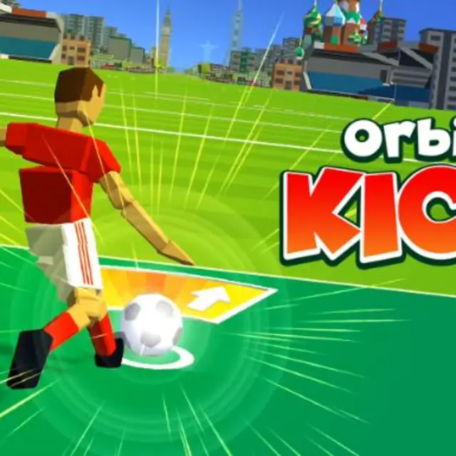 Ball launched from a kick arcing over distance markers
