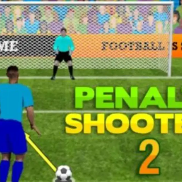 Football being struck toward the corner of a goal