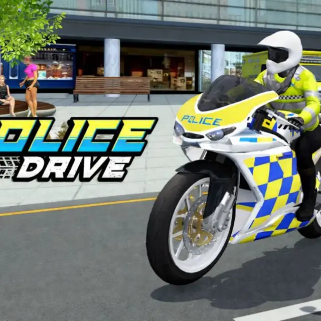 Police car intercepting a fleeing vehicle at a city junction