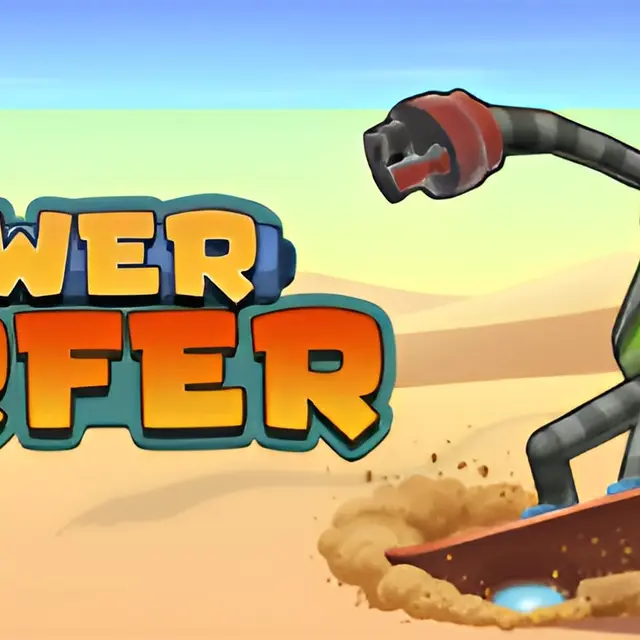 Figure on a hoverboard leaning into changing terrain