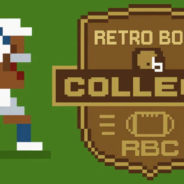 Pixel college football field with a recruiting board alongside