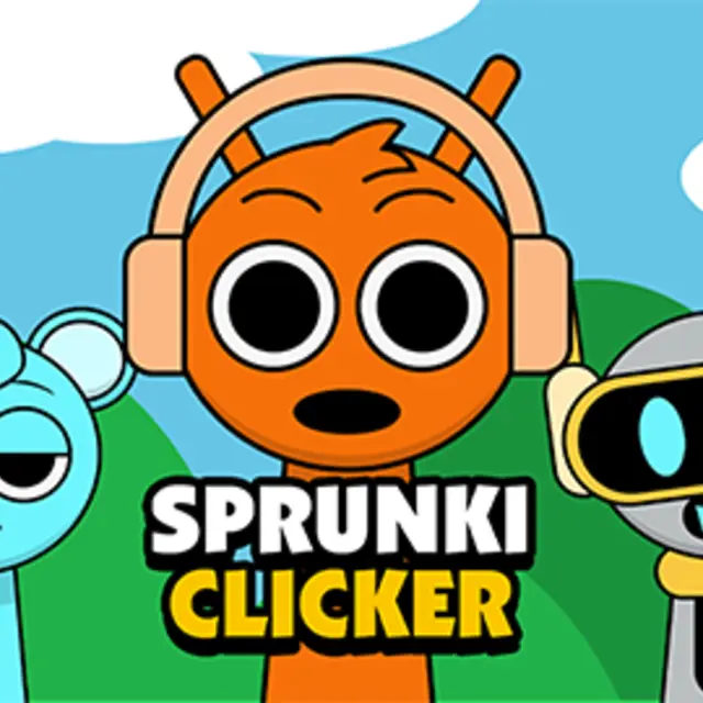 Row of quirky characters with a coin counter and sound icons