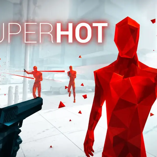 White room with frozen bullets and red enemies mid attack