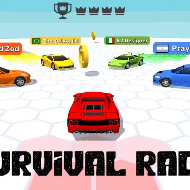 Car speeding past a swinging hammer trap on a demolition race track