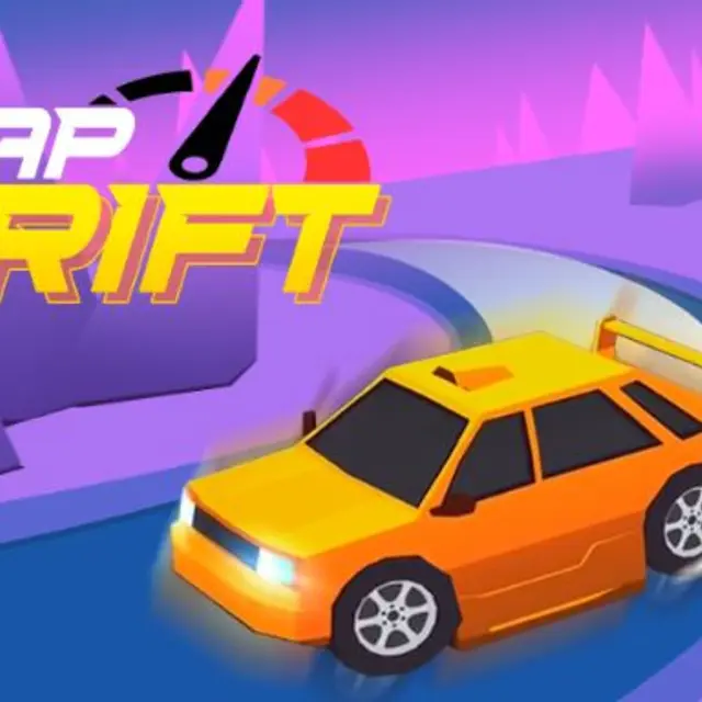 Car sliding through a marked corner on a narrow track